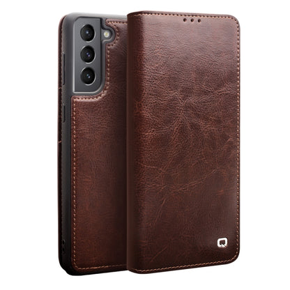 QIALINO Genuine Leather Phone Case, For Samsung Galaxy Note20, For Samsung Galaxy Note20 Ultra, For Samsung Galaxy S21 5G, For Samsung Galaxy S21+ 5G, For Samsung Galaxy S21 Ultra 5G, For Samsung Galaxy S22 Ultra 5G, For Samsung Galaxy S22+ 5G���������...