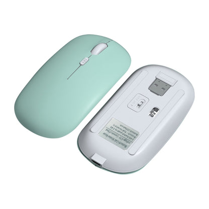 1600dpi Bluetooth 2.4G Wireless Dual Mode Mouse, Bluetooth + 2.4G(White), Bluetooth + 2.4G(Black), Bluetooth + 2.4G(Pink), Bluetooth + 2.4G(Purple), Bluetooth + 2.4G(Yellow), Bluetooth + 2.4G(Blue), Bluetooth + 2.4G(Mint Green)�������������������������...