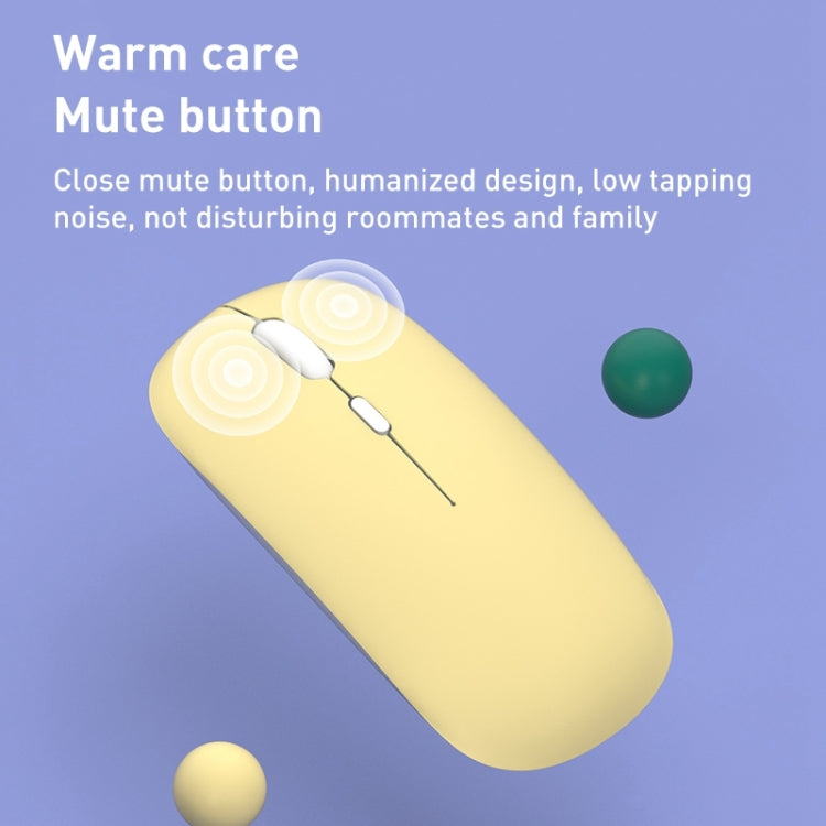 1600dpi Bluetooth 2.4G Wireless Dual Mode Mouse, Bluetooth + 2.4G(White), Bluetooth + 2.4G(Black), Bluetooth + 2.4G(Pink), Bluetooth + 2.4G(Purple), Bluetooth + 2.4G(Yellow), Bluetooth + 2.4G(Blue), Bluetooth + 2.4G(Mint Green)�������������������������...