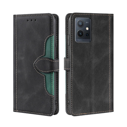 Skin Feel Magnetic Buckle Leather Phone Case