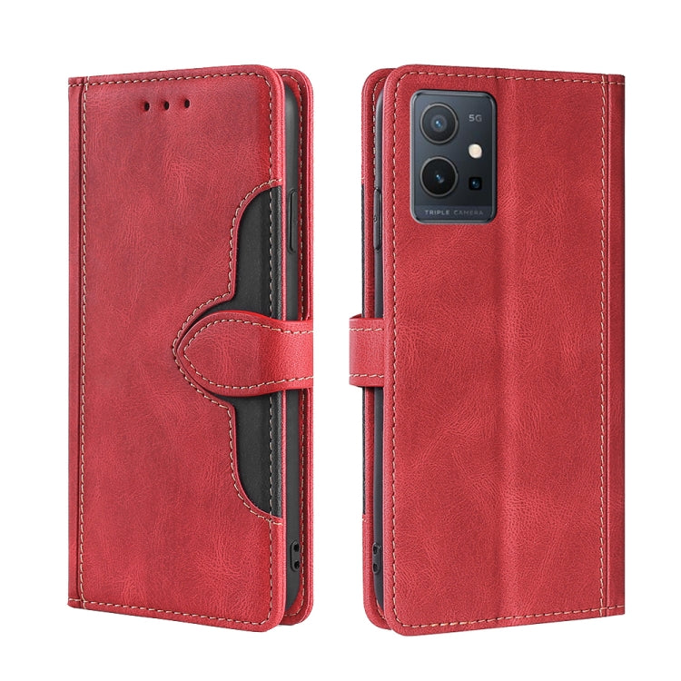 Skin Feel Magnetic Buckle Leather Phone Case