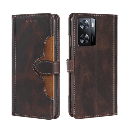 Skin Feel Magnetic Buckle Leather Phone Case