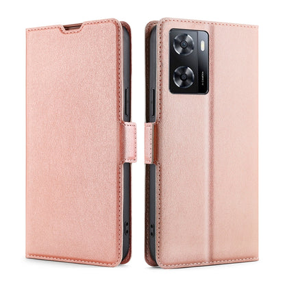 Ultra-thin Voltage Side Buckle Leather Phone Case, For OPPO A57s 4G / A57e 4G, For OPPO K10 5G Global, For vivo Y52t, For OnePlus Nord N20 SE 4G