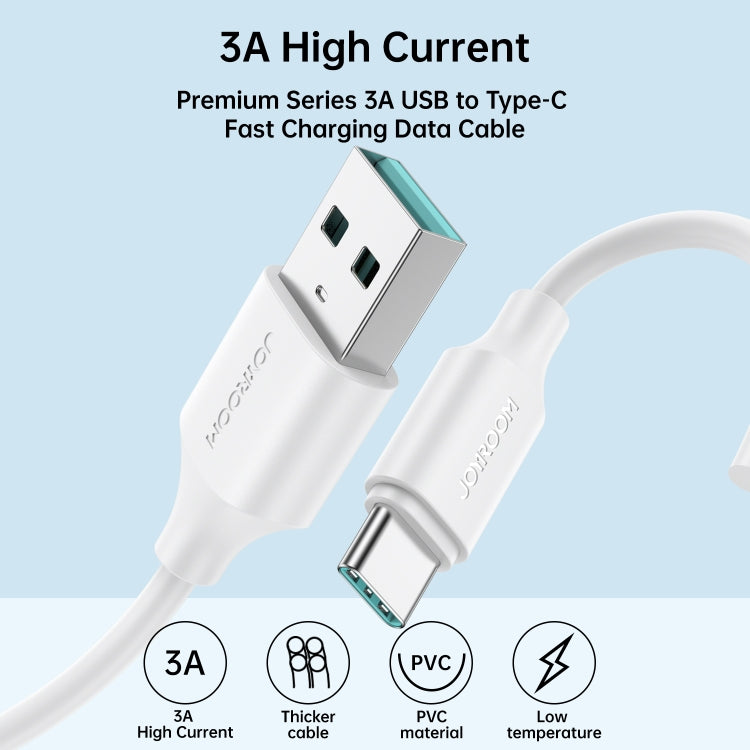 JOYROOM S-UC027A9 3A USB to USB-C/Type-C Fast Charging Data Cable, Length: 2m
