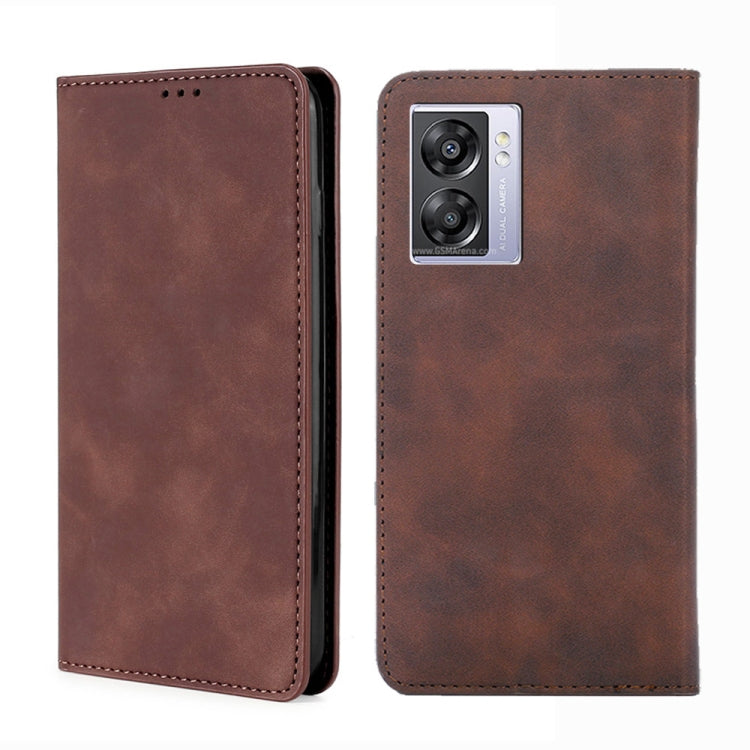 Skin Feel Magnetic Flip Leather Phone Case