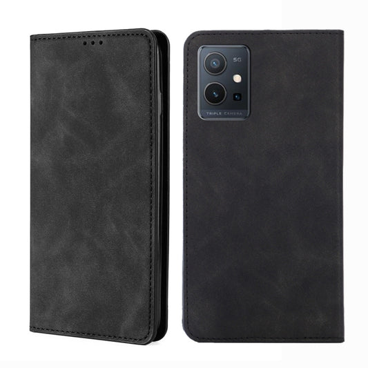 Skin Feel Magnetic Flip Leather Phone Case