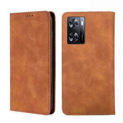 Skin Feel Magnetic Flip Leather Phone Case