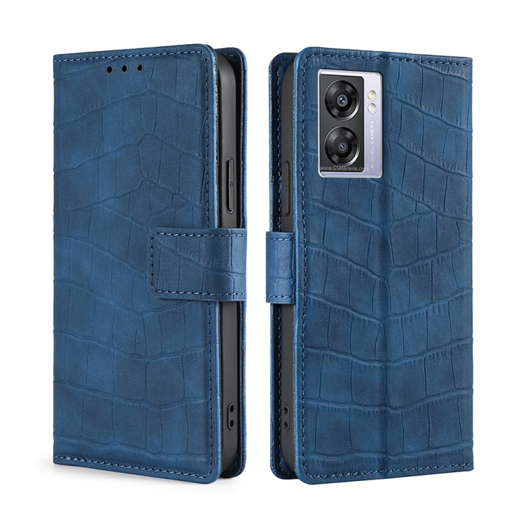 Skin Feel Crocodile Magnetic Clasp Leather Phone Case
