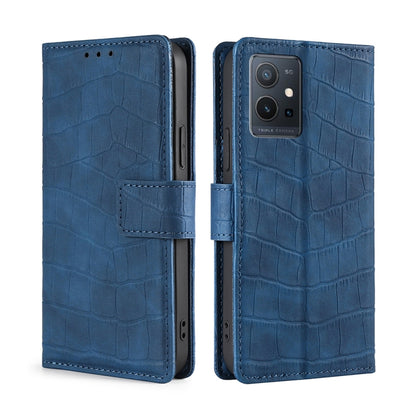 Skin Feel Crocodile Magnetic Clasp Leather Phone Case
