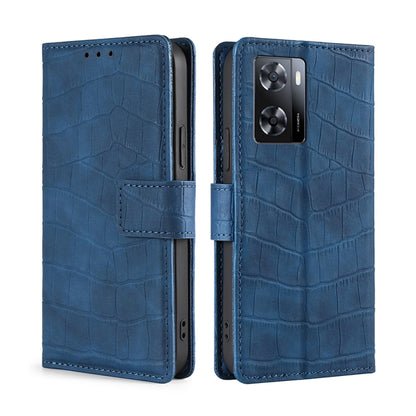 Skin Feel Crocodile Magnetic Clasp Leather Phone Case