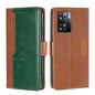 Contrast Color Side Buckle Leather Phone Case