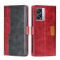 Contrast Color Side Buckle Leather Phone Case