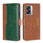 Contrast Color Side Buckle Leather Phone Case