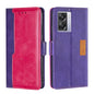 Contrast Color Side Buckle Leather Phone Case