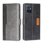 Contrast Color Side Buckle Leather Phone Case