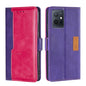 Contrast Color Side Buckle Leather Phone Case