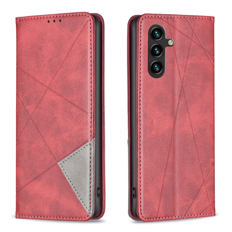 Prismatic Invisible Magnetic Leather Phone Case