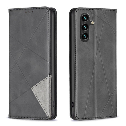 Prismatic Invisible Magnetic Leather Phone Case