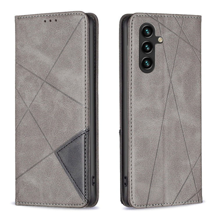 Prismatic Invisible Magnetic Leather Phone Case