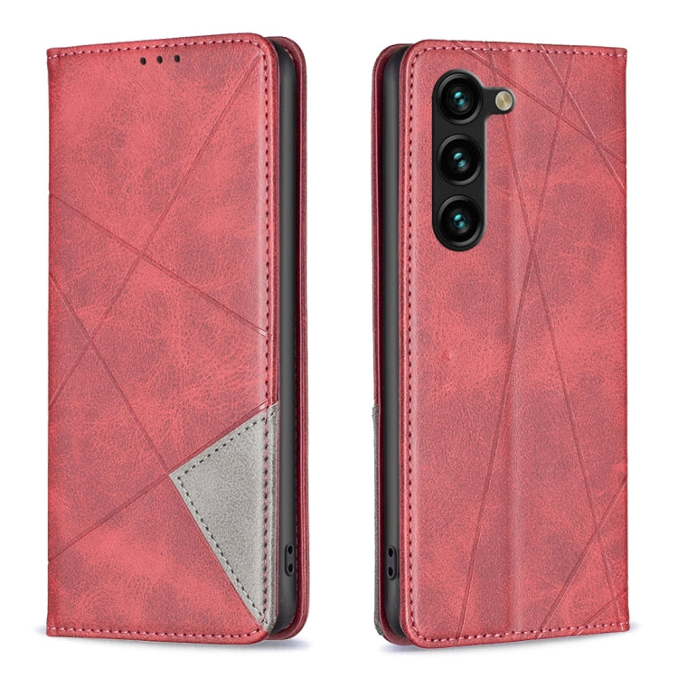 Prismatic Invisible Magnetic Leather Phone Case