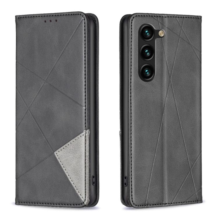 Prismatic Invisible Magnetic Leather Phone Case