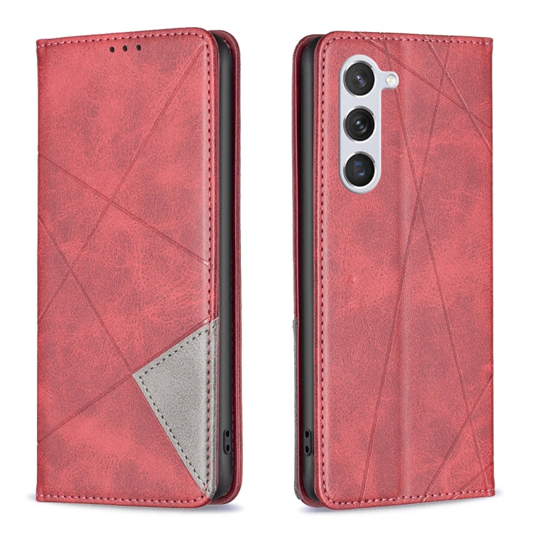 Prismatic Invisible Magnetic Leather Phone Case