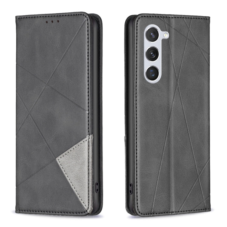 Prismatic Invisible Magnetic Leather Phone Case