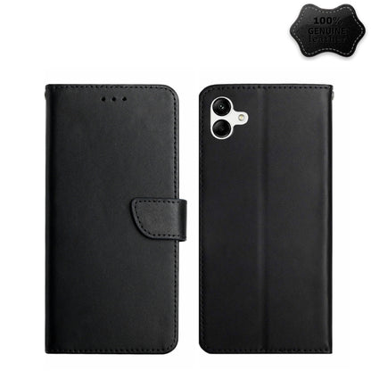 Genuine Leather Fingerprint-proof Flip Phone Case