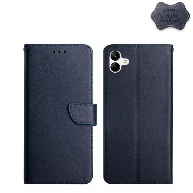 Genuine Leather Fingerprint-proof Flip Phone Case