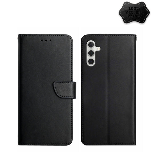 Genuine Leather Fingerprint-proof Flip Phone Case