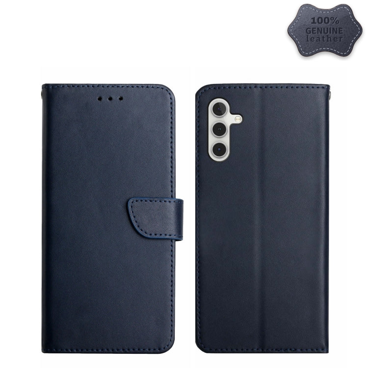 Genuine Leather Fingerprint-proof Flip Phone Case