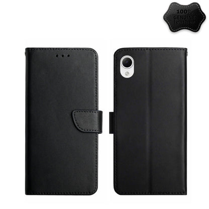 Genuine Leather Fingerprint-proof Flip Phone Case, For Samsung Galaxy A04 4G, For Samsung Galaxy A04s, For Samsung Galaxy A23 5G JP Version, For Samsung Galaxy A23e/A23s, For Sony Xperia 5 IV, For vivo X80 Lite/V25 5G, For Honor 70 Pro/70 Pro+���������...