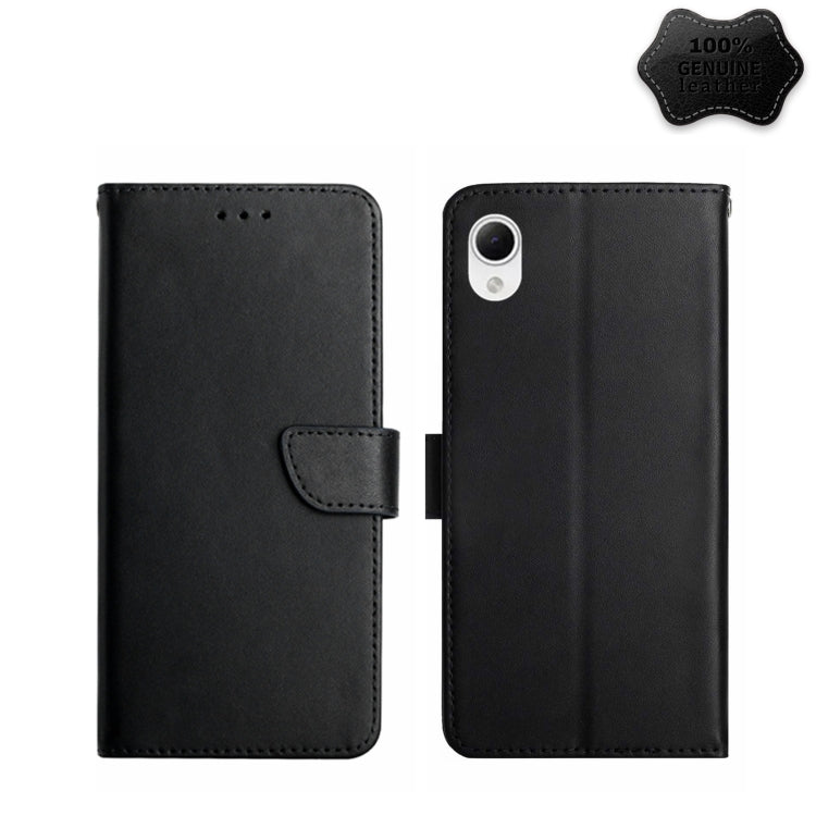 Genuine Leather Fingerprint-proof Flip Phone Case