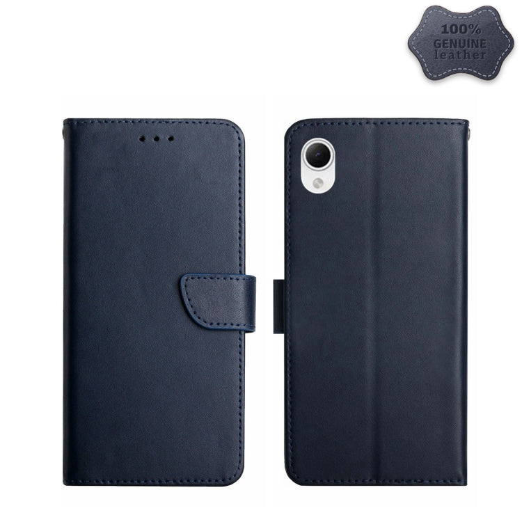 Genuine Leather Fingerprint-proof Flip Phone Case