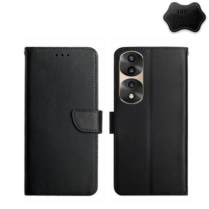 Genuine Leather Fingerprint-proof Flip Phone Case