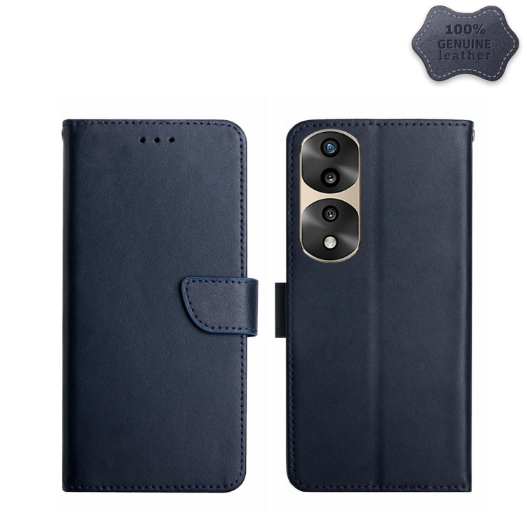 Genuine Leather Fingerprint-proof Flip Phone Case