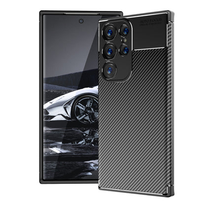 Carbon Fiber Texture Shockproof TPU Phone Case