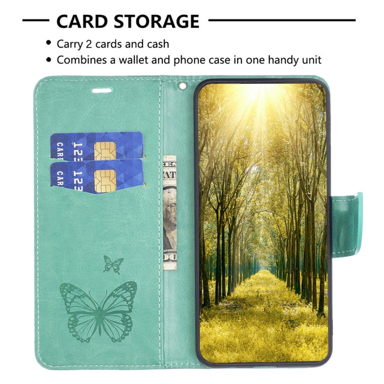 Embossing Two Butterflies Pattern Leather Case, For Xiaomi 12T / 12T Pro / Redmi K50 Ultra