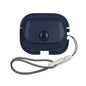 Litchi Texture PU Leather Earphone Protective Case with Lanyard