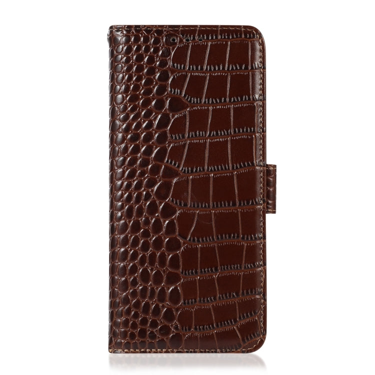 Crocodile Top Layer Cowhide Leather Phone Case