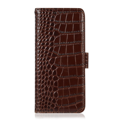 Crocodile Top Layer Cowhide Leather Phone Case