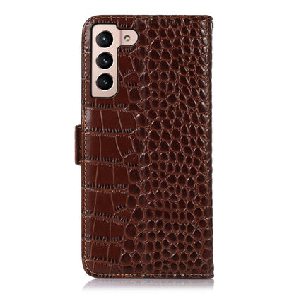 Crocodile Top Layer Cowhide Leather Phone Case