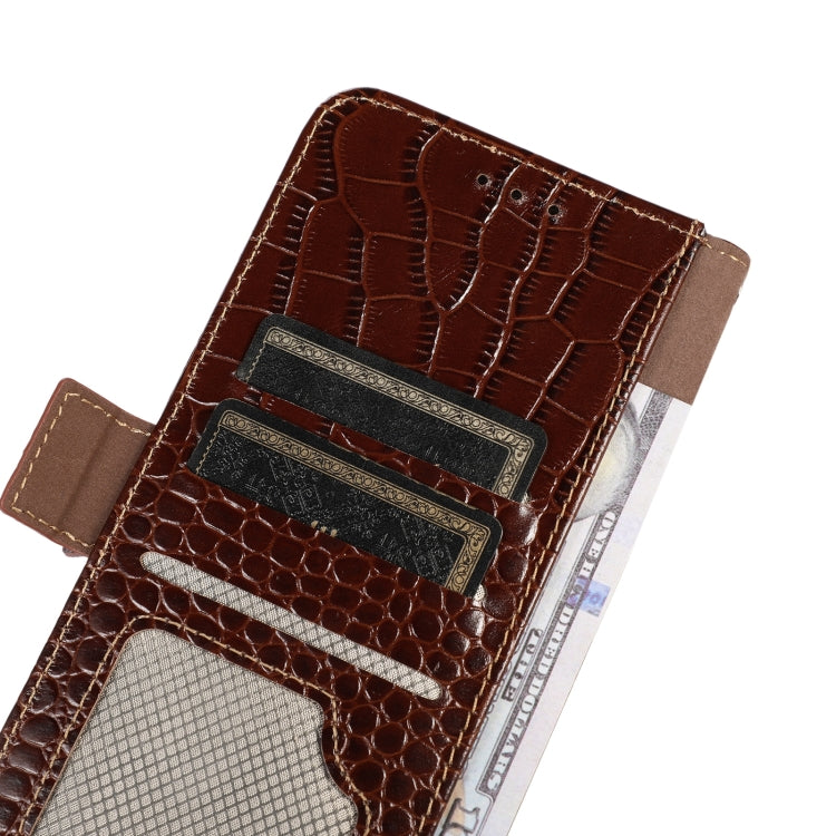 Crocodile Top Layer Cowhide Leather Phone Case