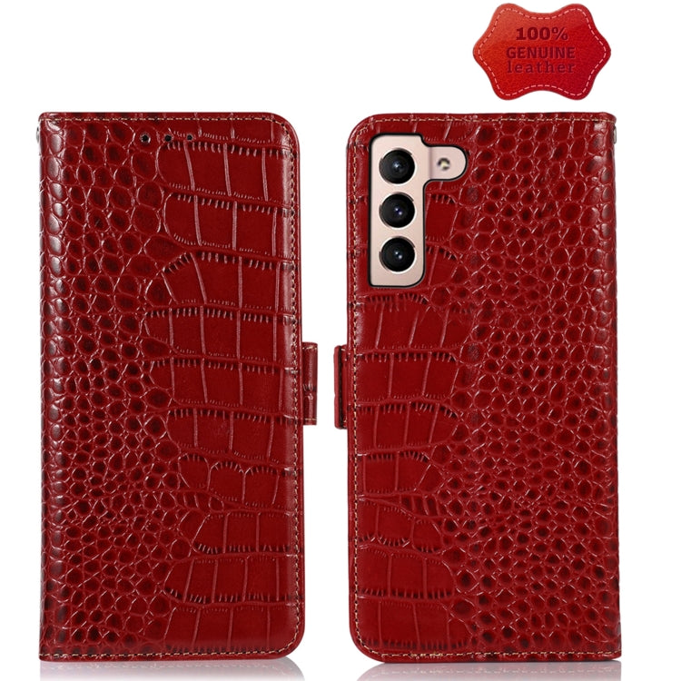 Crocodile Top Layer Cowhide Leather Phone Case