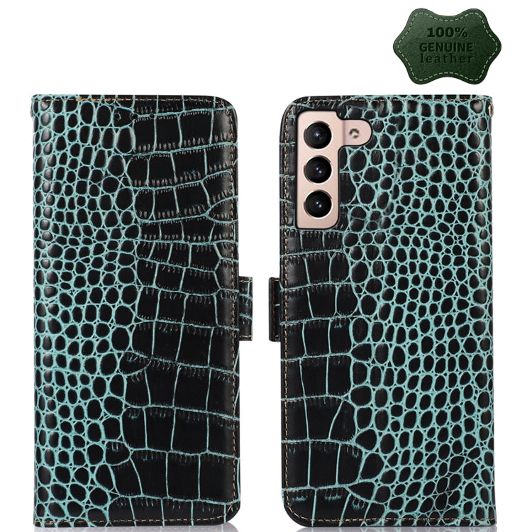 Crocodile Top Layer Cowhide Leather Phone Case, For Samsung Galaxy S23+ 5G, For Samsung Galaxy S23 Ultra 5G, For Samsung Galaxy S23 5G