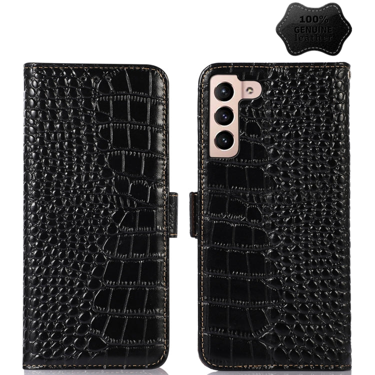 Crocodile Top Layer Cowhide Leather Phone Case