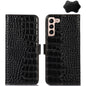 Crocodile Top Layer Cowhide Leather Phone Case, For Samsung Galaxy S23+ 5G, For Samsung Galaxy S23 Ultra 5G, For Samsung Galaxy S23 5G