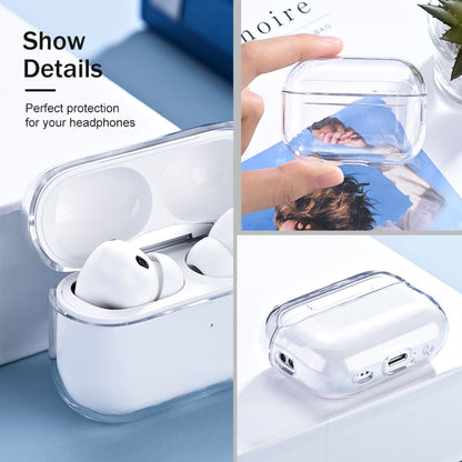 For AirPods Pro 2 Earphone Transparent PC Protective Case