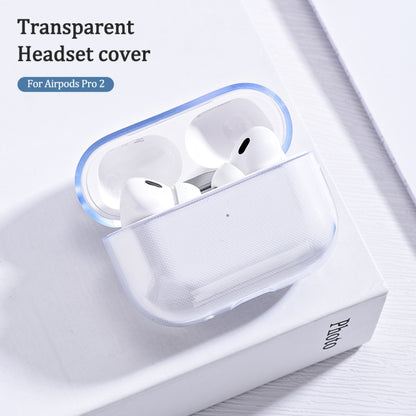 For AirPods Pro 2 Earphone Transparent TPU Protective Case