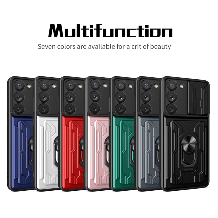 Sliding Camshield TPU+PC Phone Case with Card Slot, For Samsung Galaxy S23 5G, For Samsung Galaxy S23+ 5G, For Samsung Galaxy S23 Ultra 5G